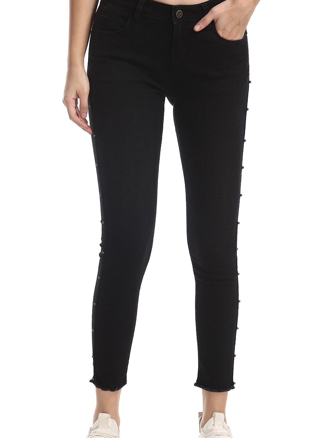 mid rise solid jeans - 17580166 - Zoom Image - 3