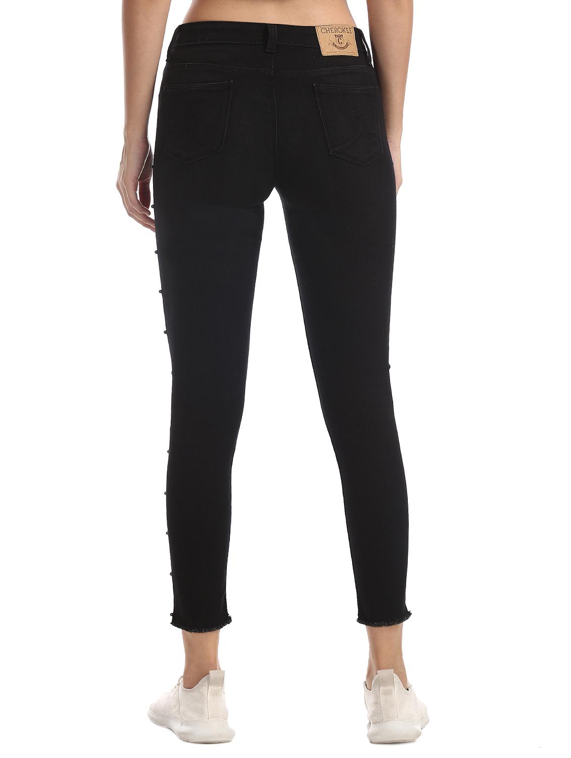 mid rise solid jeans - 17580166 - Zoom Image - 4