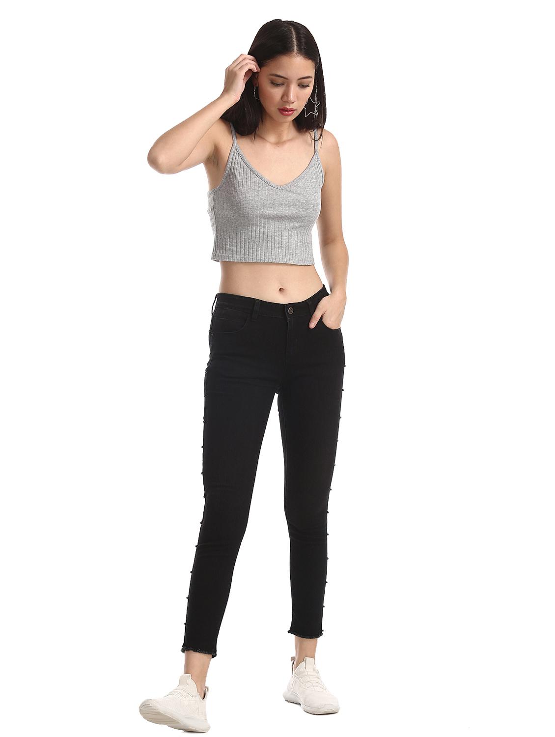 mid rise solid jeans - 17580166 - Zoom Image - 5