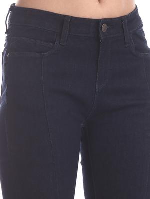 low rise solid jeans - 17580174 - Standard Image - 6