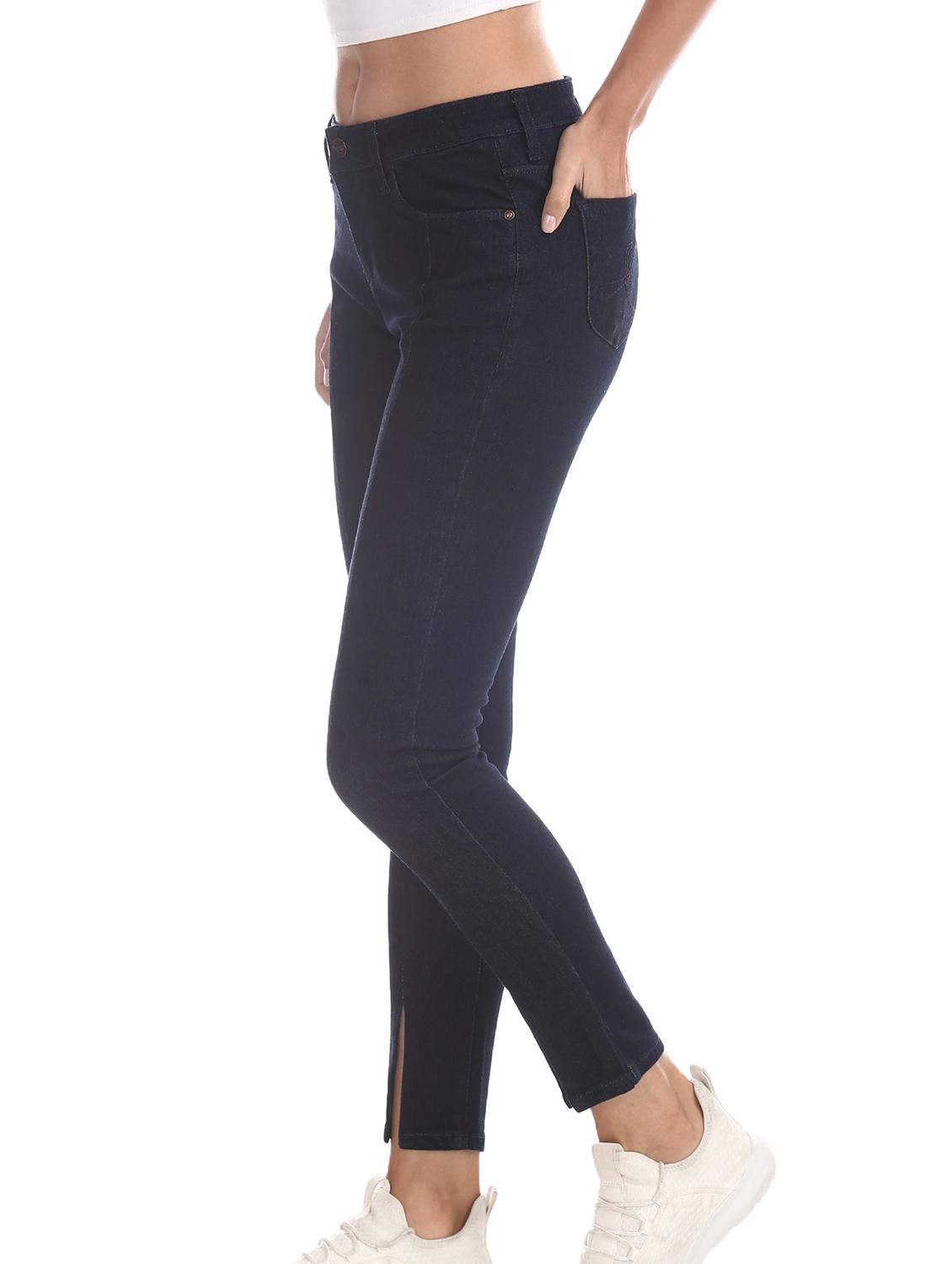 low rise solid jeans - 17580174 - Zoom Image - 2