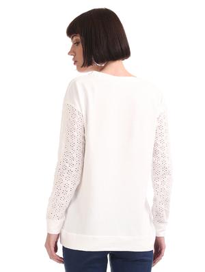 white polyester regular top - 17580216 - Standard Image - 2