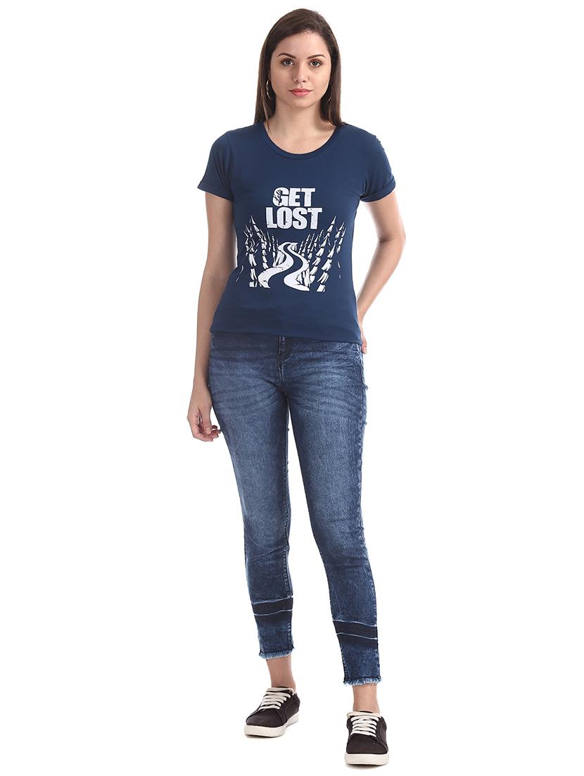mid rise acid washed jeans - 17580222 - Zoom Image - 4
