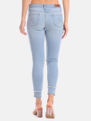 mid rise stone washed jeans - 17580248 - Standard Image - 3