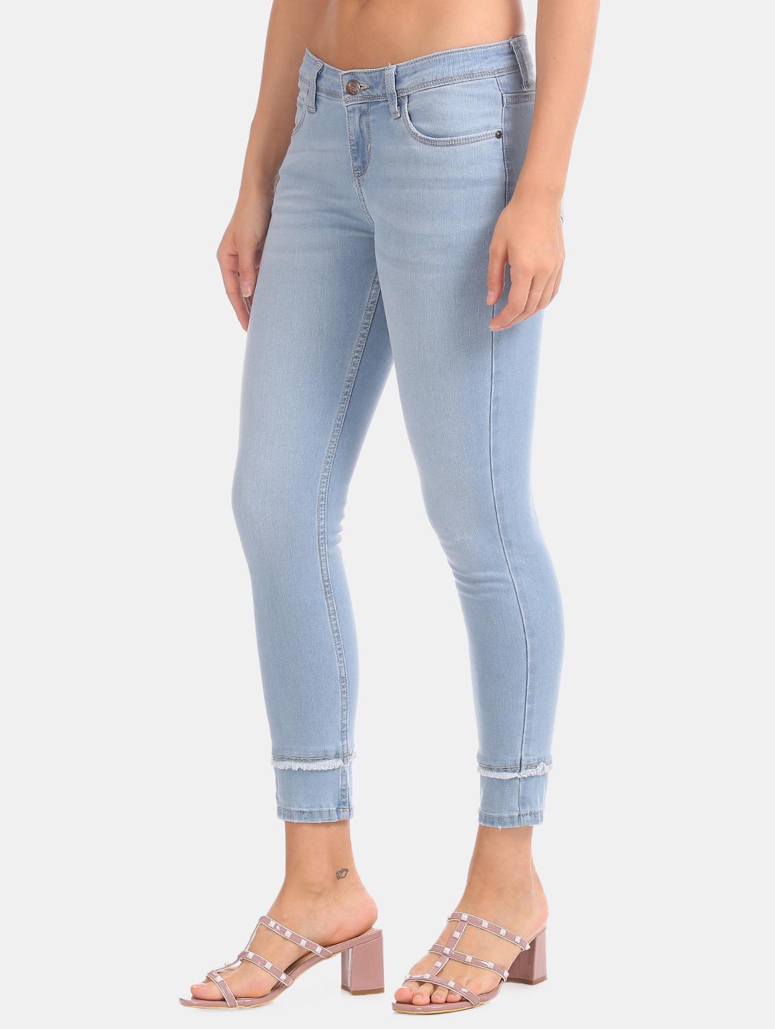 mid rise stone washed jeans - 17580248 - Zoom Image - 2