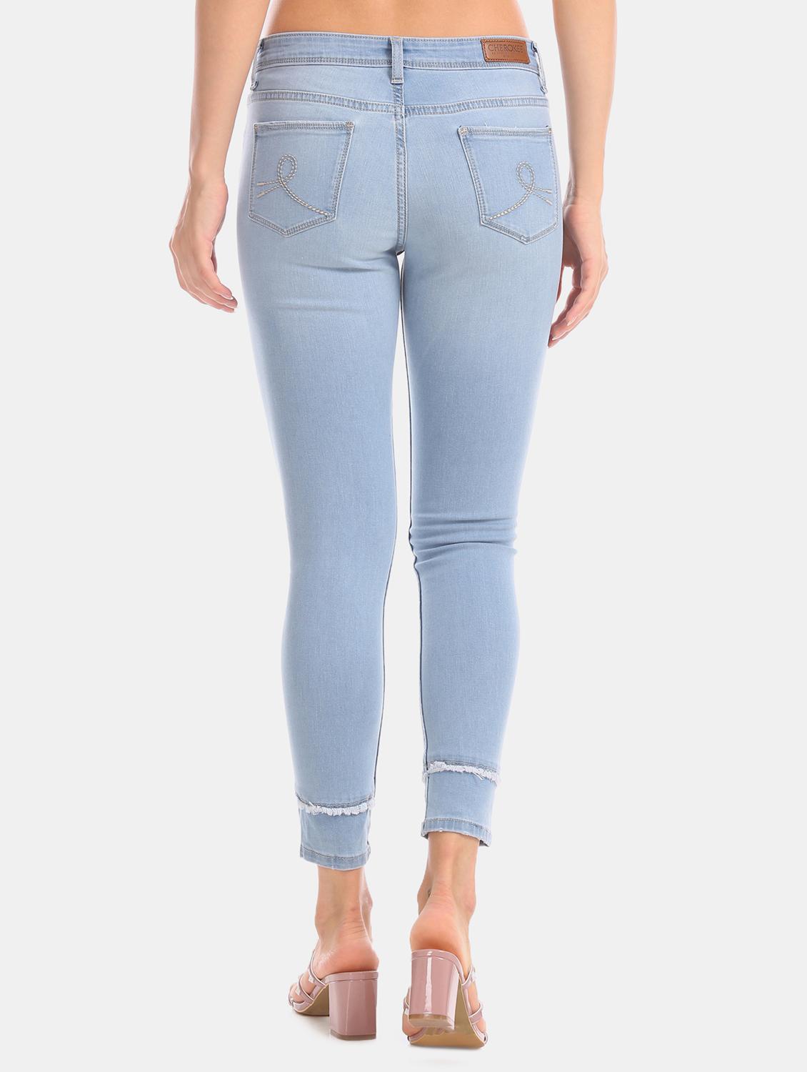 mid rise stone washed jeans - 17580248 - Zoom Image - 3