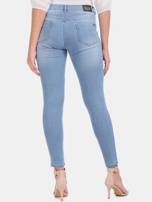 mid rise stone washed jeans - 17580289 - Standard Image - 3
