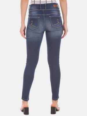 mid rise stone washed jeans - 17580326 - Standard Image - 3