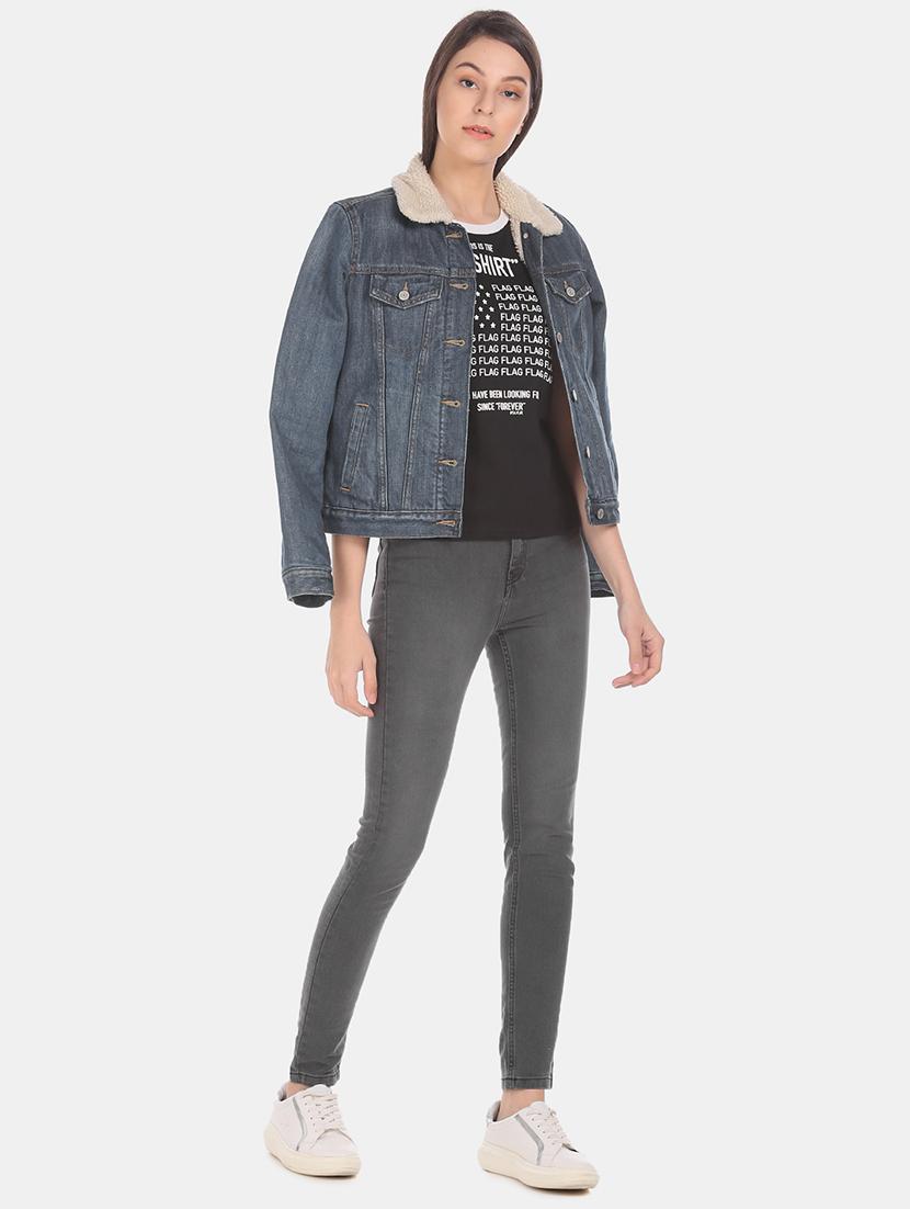 mid rise denim jeans - 17580370 - Zoom Image - 4