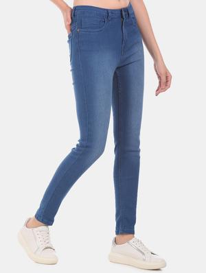 high rise stone washed jeans - 17580379 - Standard Image - 2