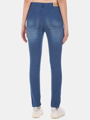 high rise stone washed jeans - 17580379 - Standard Image - 3