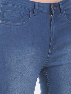high rise stone washed jeans - 17580379 - Standard Image - 5