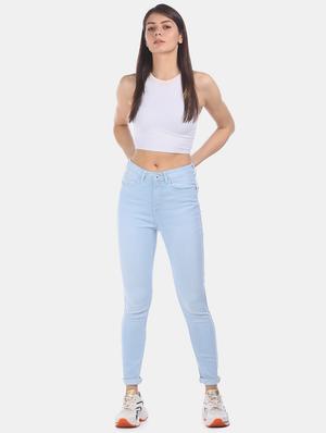 high rise skinny fit jeans - 17580381 - Standard Image - 4