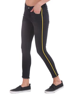 side tape denim jeans - 17580401 - Standard Image - 2