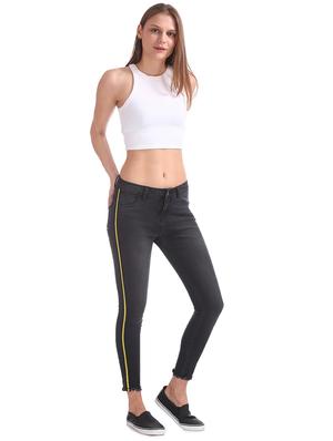 side tape denim jeans - 17580401 - Standard Image - 4