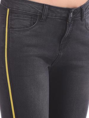 side tape denim jeans - 17580401 - Standard Image - 5