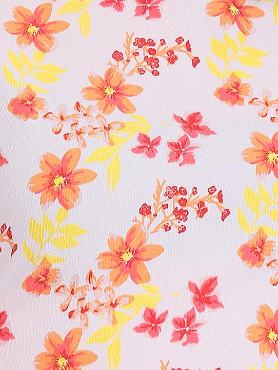 round neck floral a-line dress - 17580531 - Zoom Image - 5