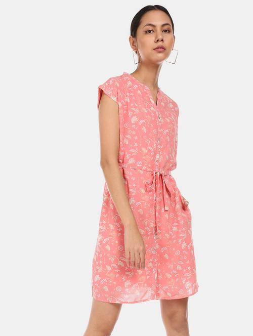 tie front a-line dress - 17580554 - Standard Image - 1