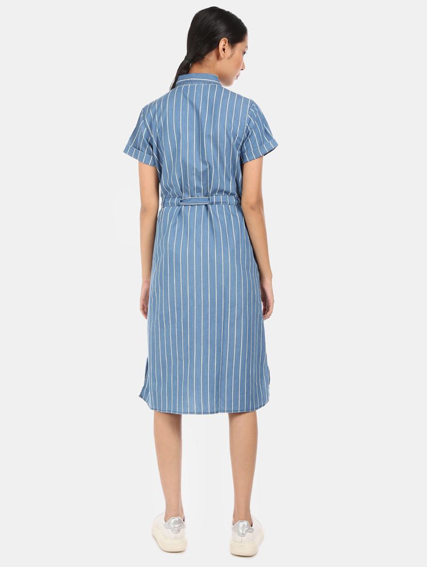 drawstring striped a-line dress - 17580560 - Zoom Image - 4