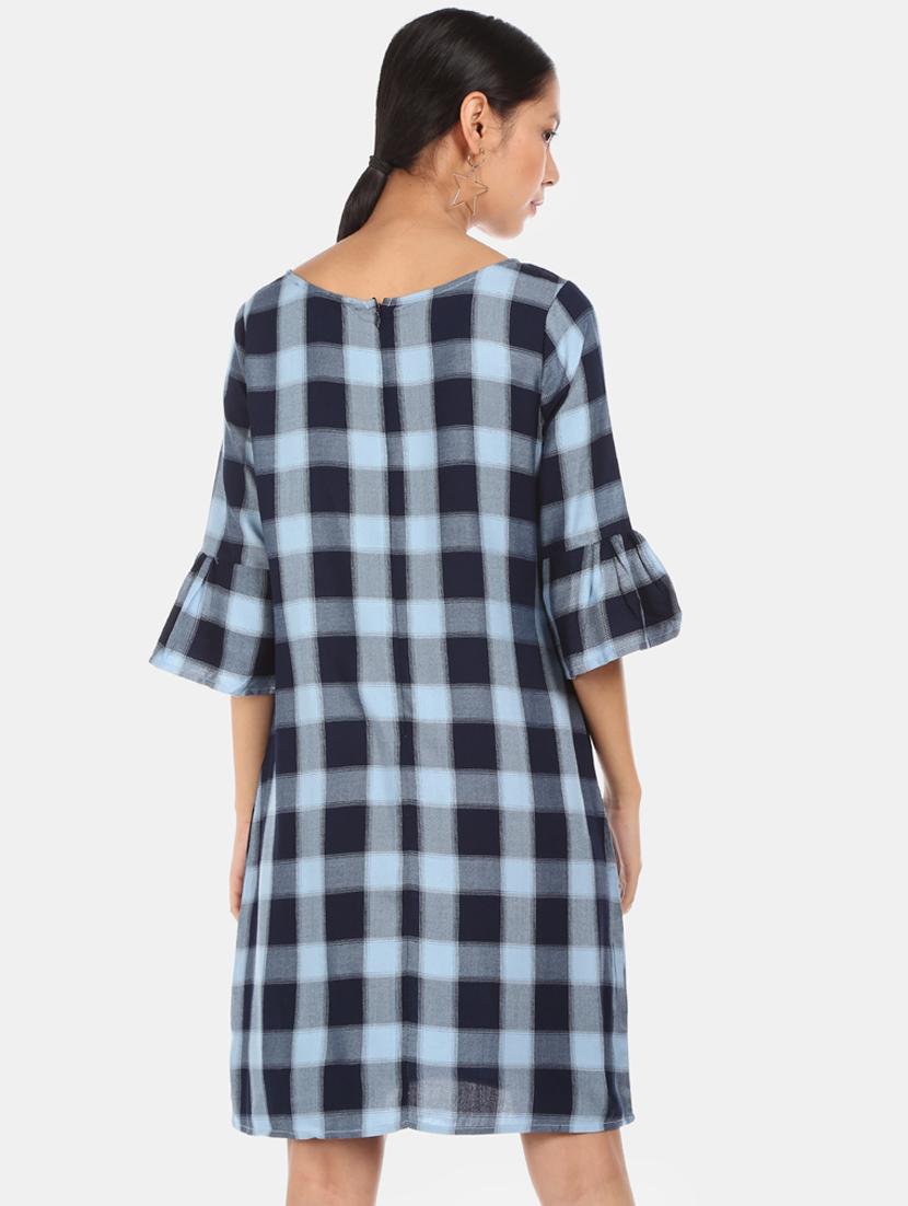 boat neck checkered dress - 17580565 - Zoom Image - 3