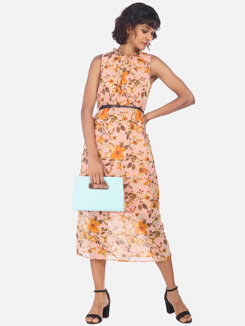 round neck floral a-line dress - 17580576 - Zoom Image - 1