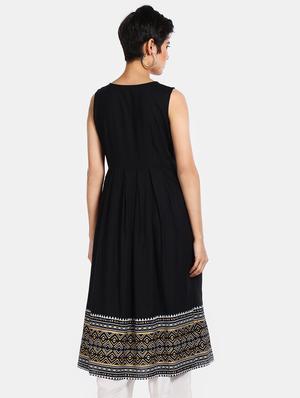 printed a-line kurta - 17580611 - Standard Image - 3