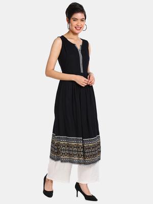 printed a-line kurta - 17580611 - Standard Image - 4