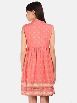 mandarin neck a-line dress - 17580612 - Standard Image - 3