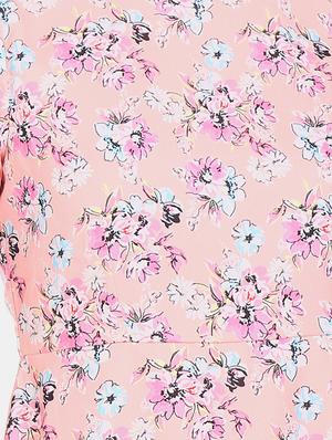 peach polyester aline dress - 17580656 - Standard Image - 5