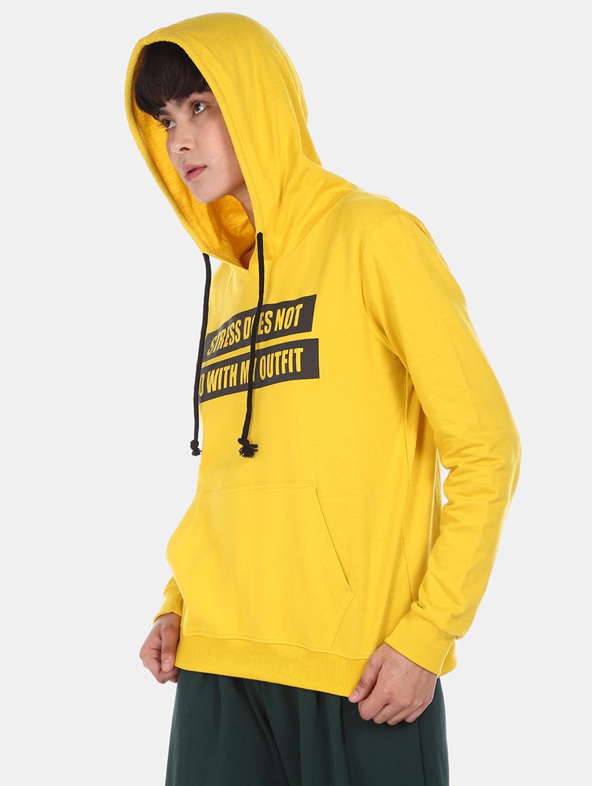 yellow polyester regular sweatshirt - 17580906 - Zoom Image - 2