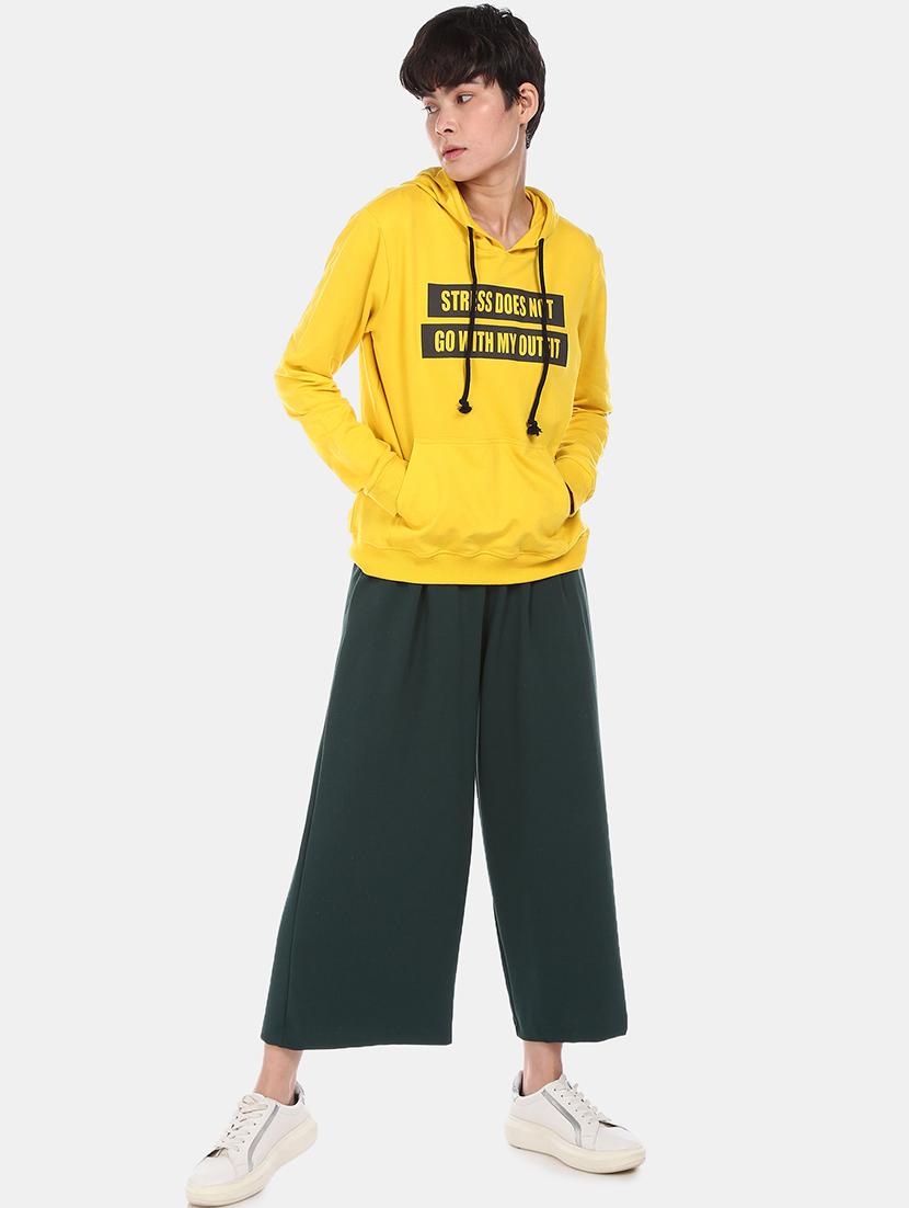 yellow polyester regular sweatshirt - 17580906 - Zoom Image - 4