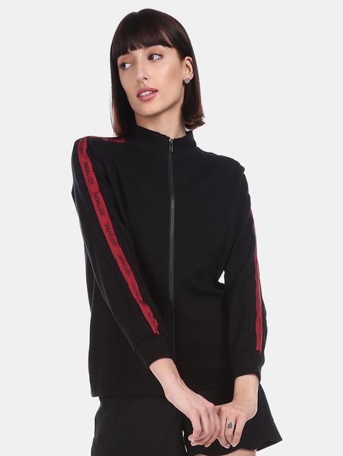 black polyester regular sweatshirt - 17580922 - Standard Image - 1