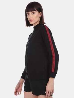 black polyester regular sweatshirt - 17580922 - Standard Image - 2