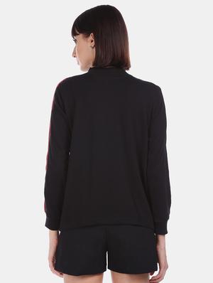 black polyester regular sweatshirt - 17580922 - Standard Image - 3