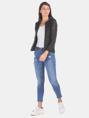 green polyester regular sweatshirt - 17580931 - Standard Image - 4