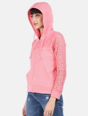 pink polyester regular sweatshirt - 17580932 - Standard Image - 2