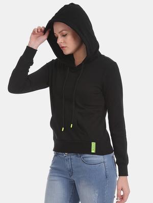 black polyester regular sweatshirt - 17580938 - Standard Image - 2