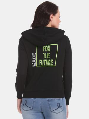 black polyester regular sweatshirt - 17580938 - Standard Image - 3