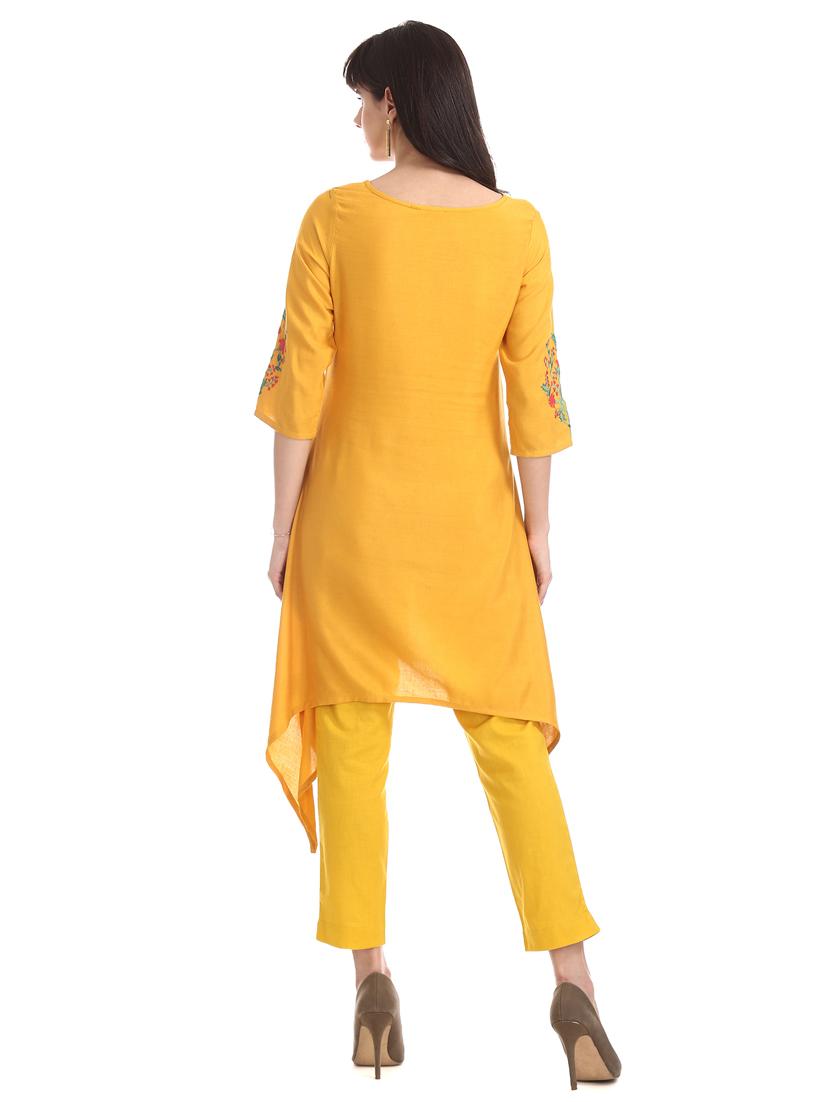 round neck asymmetric tunic - 17581039 - Zoom Image - 3