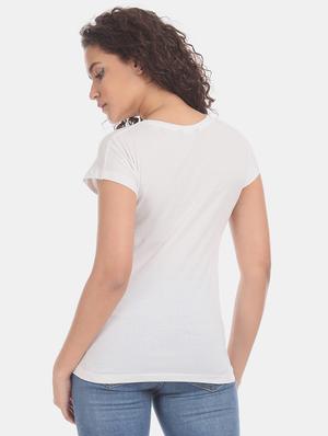 round neck graphic tee - 17581102 - Standard Image - 3