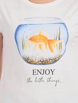 round neck graphic tee - 17581102 - Standard Image - 5