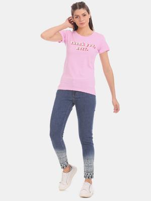 round neck graphic tee - 17581156 - Standard Image - 4
