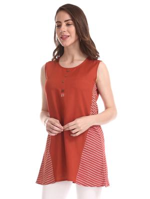 round neck a-line tunic - 17581168 - Standard Image - 2