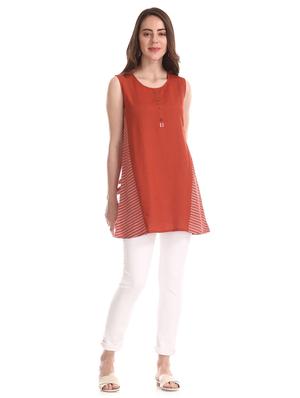 round neck a-line tunic - 17581168 - Standard Image - 4