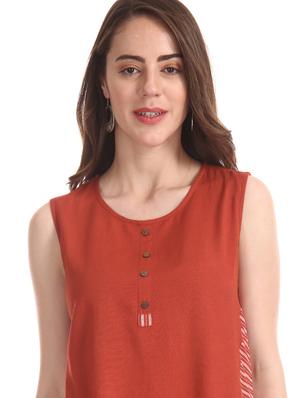round neck a-line tunic - 17581168 - Standard Image - 5