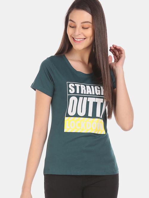 round neck graphic tee - 17581179 - Standard Image - 1