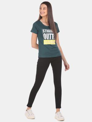 round neck graphic tee - 17581179 - Standard Image - 4