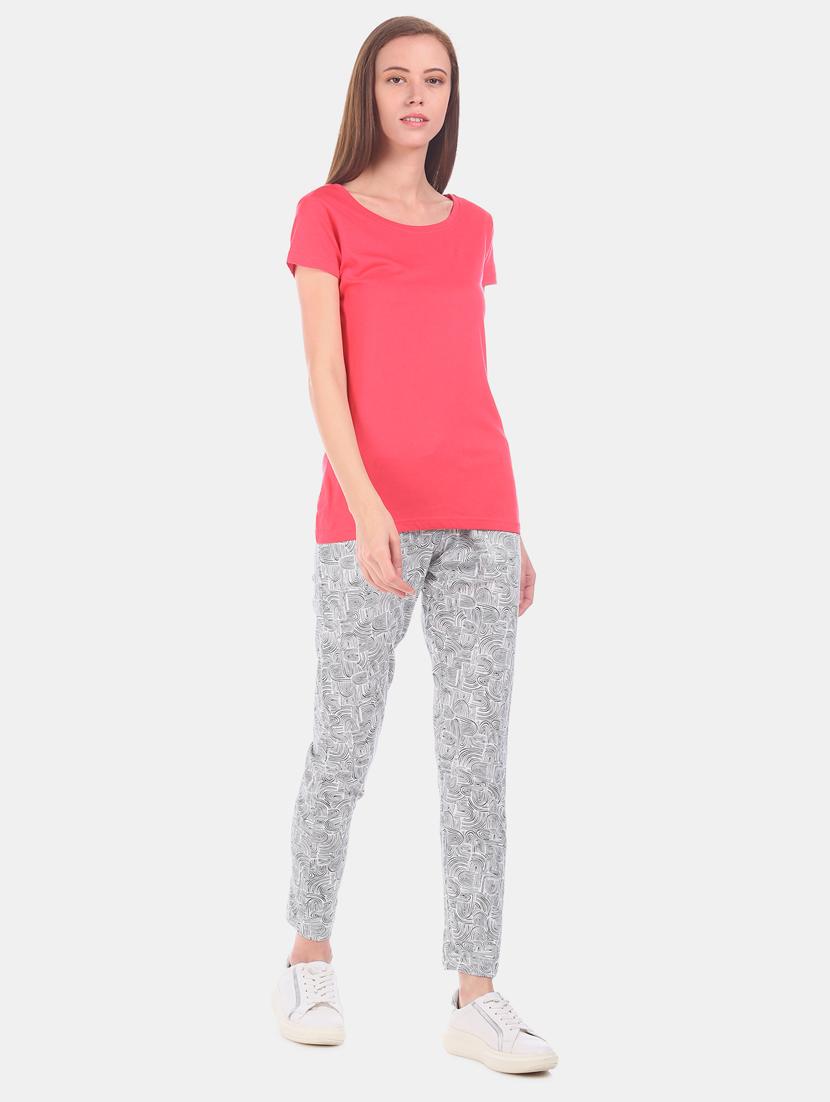 round neck solid tee - 17581201 - Zoom Image - 4