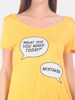 boat neck graphic tee - 17581218 - Standard Image - 6