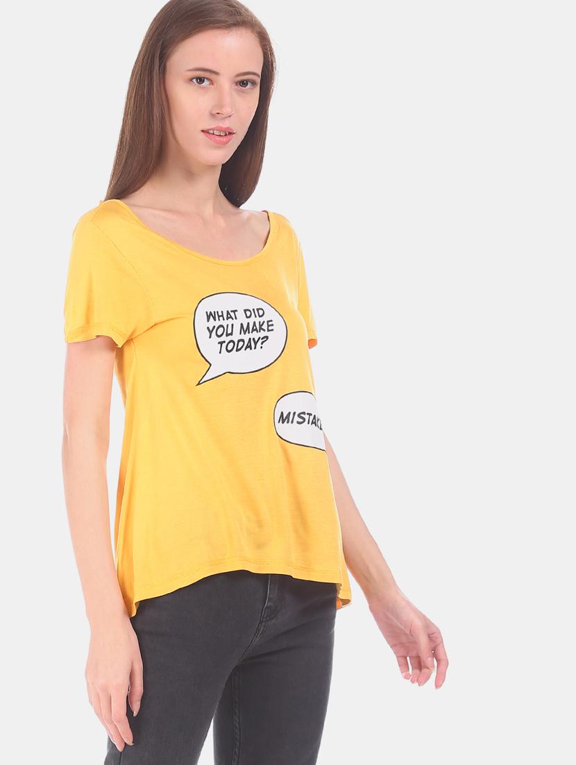 boat neck graphic tee - 17581218 - Zoom Image - 2